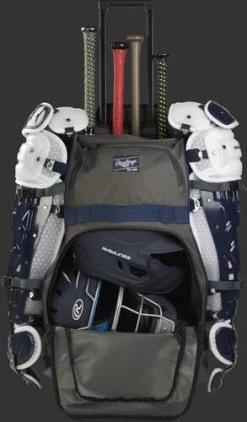 Rawlings Wheeled Catcher's Backpack R1801 -Rawlings Shop 17aebfc57766acb4d6f9ec72614f9fda