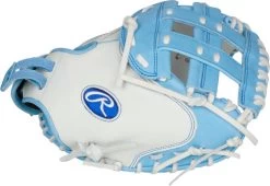 33 Inch Rawlings Liberty Advanced Color Series RLACM33FPCB Women's White/ColumbiaBlue Fastpitch Softball Catcher Mitt -Rawlings Shop 33 inch rawlings liberty advanced color series rlacm33fpcb women s white columbiablue fastpitch softball catcher mitt 17