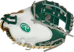 33 Inch Rawlings Liberty Advanced Color Series RLACM33FPDG Women's White/DarkGreen/Gold Fastpitch Softball Catcher Mitt -Rawlings Shop 33 inch rawlings liberty advanced color series rlacm33fpdg women s white darkgreen gold fastpitch softball catcher mitt 17