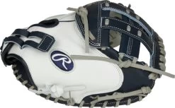 33 Inch Rawlings Liberty Advanced Color Series RLACM33FPN Women's White/Navy Fastpitch Softball Catcher Mitt -Rawlings Shop 33 inch rawlings liberty advanced color series rlacm33fpn women s white navy fastpitch softball catcher mitt 17