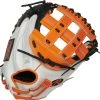 33 Inch Rawlings Liberty Advanced Color Series RLACM33FPOB Women's White/Orange/Black Fastpitch Softball Catcher Mitt