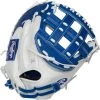 33 Inch Rawlings Liberty Advanced Color Series RLACM33FPR Women's White/Royal Fastpitch Softball Catcher Mitt