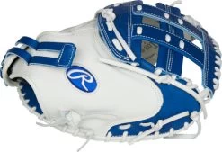 33 Inch Rawlings Liberty Advanced Color Series RLACM33FPR Women's White/Royal Fastpitch Softball Catcher Mitt -Rawlings Shop 33 inch rawlings liberty advanced color series rlacm33fpr women s white royal fastpitch softball catcher mitt 17