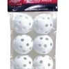 PLBB-W6 Rawlings 9" Plastic BASEballs (white 6pk) 9
