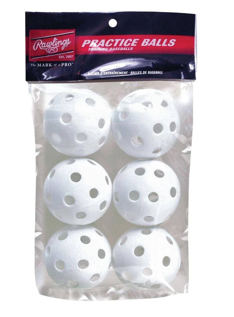 PLBB-W6 Rawlings 9" Plastic BASEballs (white 6pk) 9 1 PLBB-W6 Rawlings 9" Plastic BASEballs (white 6pk) 9