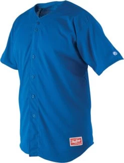 Rawlings Apparel Adult Pin-Dot Mesh Full Button Jersey RBJ167 -Rawlings Shop rawlings apparel adult pin dot mesh full button jersey rbj167 42