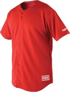 Rawlings Apparel Adult Plated Full Button Jersey RBJ150 -Rawlings Shop rawlings apparel adult plated full button jersey rbj150 33