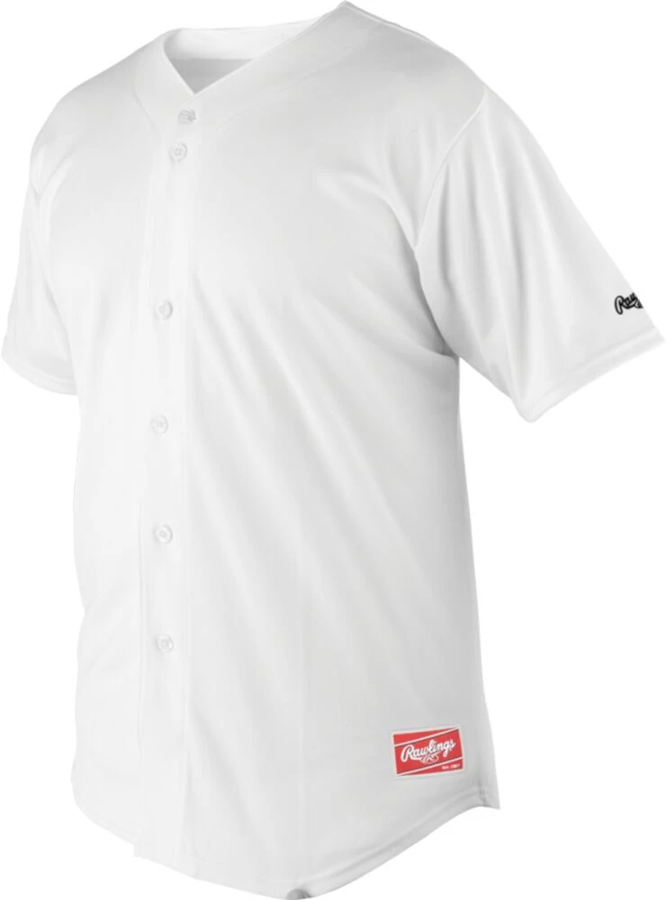 Rawlings Apparel Adult Plated Plus Full Button Jersey RJ140 3 Rawlings Apparel Adult Plated Plus Full Button Jersey RJ140 - Image 3