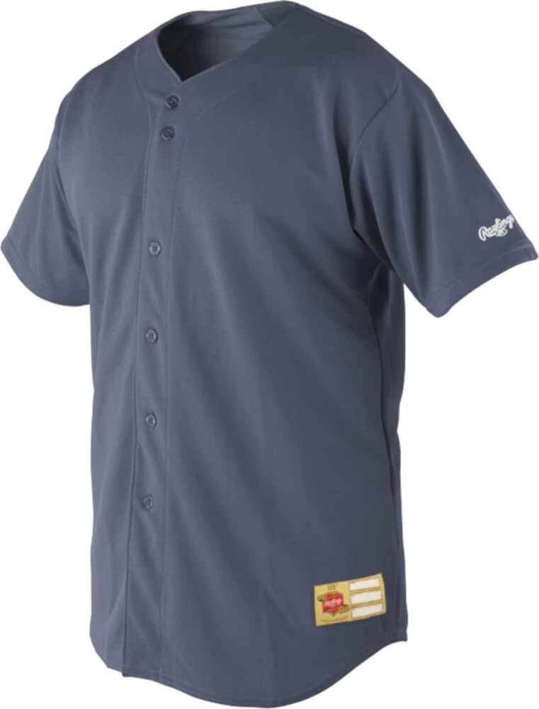 Rawlings Apparel Adult Plated Plus Full Button Jersey RJ140 1 Rawlings Apparel Adult Plated Plus Full Button Jersey RJ140