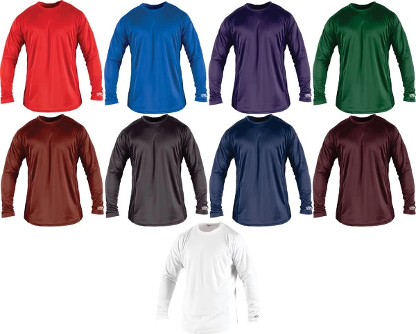 Rawlings Apparel LSBASE Adult Long-Sleeve Performance Shirt 2 Rawlings Apparel LSBASE Adult Long-Sleeve Performance Shirt - Image 2