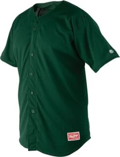 Rawlings Apparel Youth Pin-Dot Mesh Full Button Jersey YBJ167 -Rawlings Shop rawlings apparel youth pin dot mesh full button jersey ybj167 33