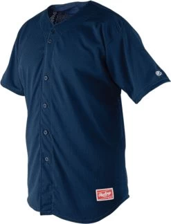 Rawlings Apparel Youth Pin-Dot Mesh Full Button Jersey YBJ167 -Rawlings Shop rawlings apparel youth pin dot mesh full button jersey ybj167 39