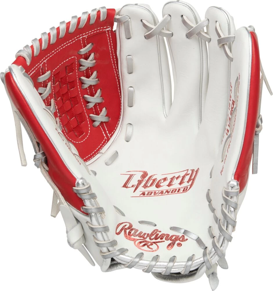 12.5 Inch Rawlings Liberty Advanced Color Series 4.0 Women's Fastpitch Softball Glove RLA125-18WSP 2 12.5 Inch Rawlings Liberty Advanced Color Series 4.0 Women's Fastpitch Softball Glove RLA125-18WSP - Image 2