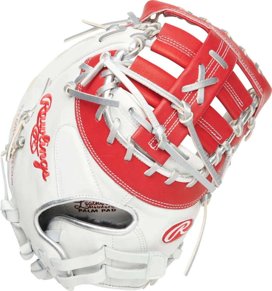 Rawlings Liberty Advanced Color Series 4.0 13 Inch Women's Fastpitch Softball Firstbase Mitt RLADCTSBWSP 1 Rawlings Liberty Advanced Color Series 4.0 13 Inch Women's Fastpitch Softball Firstbase Mitt RLADCTSBWSP