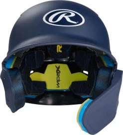 Rawlings MACH Adjust Junior Matte Baseball Batting Helmet W/ Adjustable Face Guard MA07J