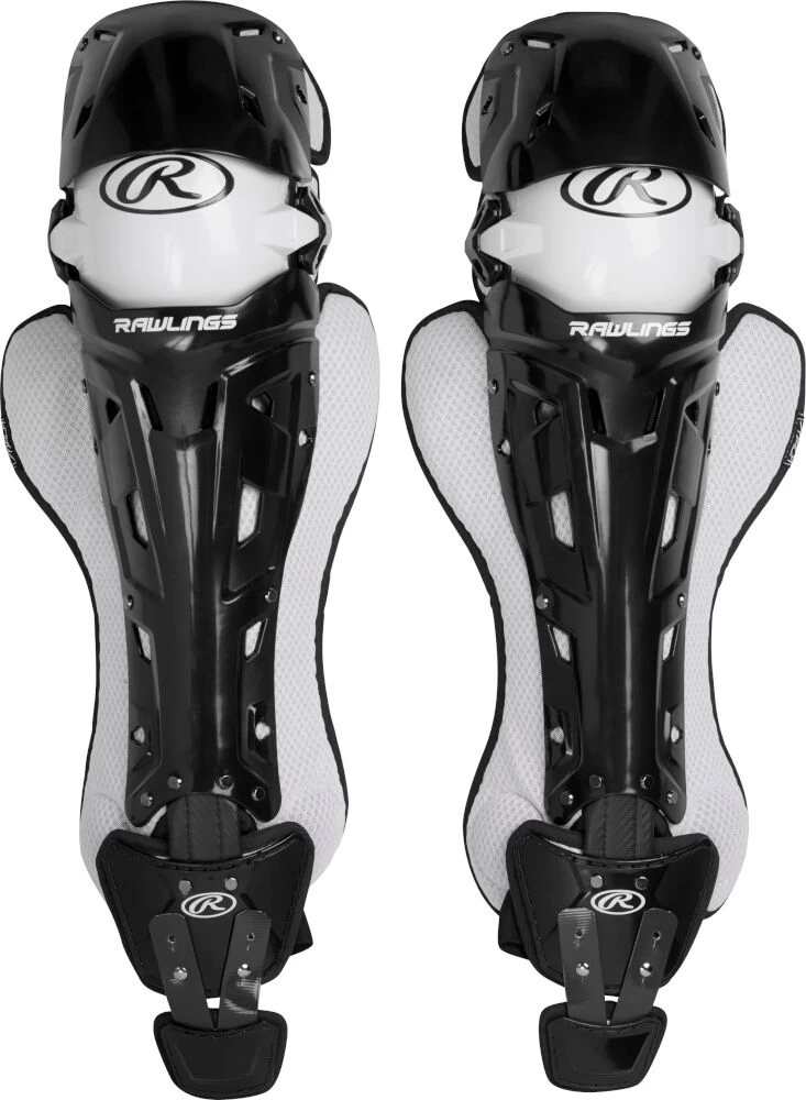 Rawlings MACH Intermediate 16 Inch Catcher's Leg Guards MCHLGI 1 Rawlings MACH Intermediate 16 Inch Catcher's Leg Guards MCHLGI