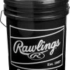 Rawlings R100-UP Ultimate Practice Combo FSR100-UPBUCK24 Flat Seam Collegiate Practice Baseball W/ Bucket