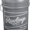 Rawlings R100-UP Ultimate Practice Combo R100-UP1BUCK24 Raised Seam High School Practice Baseball W/ Bucket