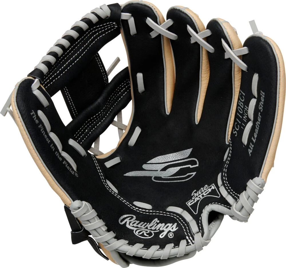 11 Inch Rawlings Sure Catch Youth Pro Taper Baseball Glove SC110BCI 2 11 Inch Rawlings Sure Catch Youth Pro Taper Baseball Glove SC110BCI - Image 2
